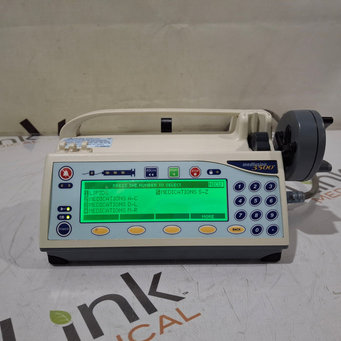 Smiths Medical Medfusion 3500 Syringe Infusion Pump