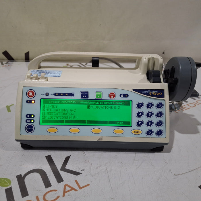Smiths Medical Medfusion 3500 Syringe Infusion Pump