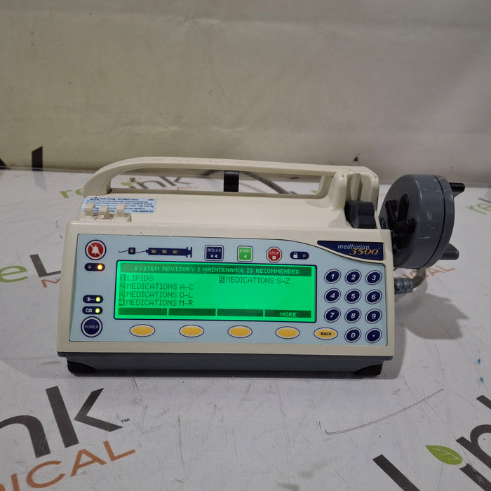 Smiths Medical Medfusion 3500 Syringe Infusion Pump