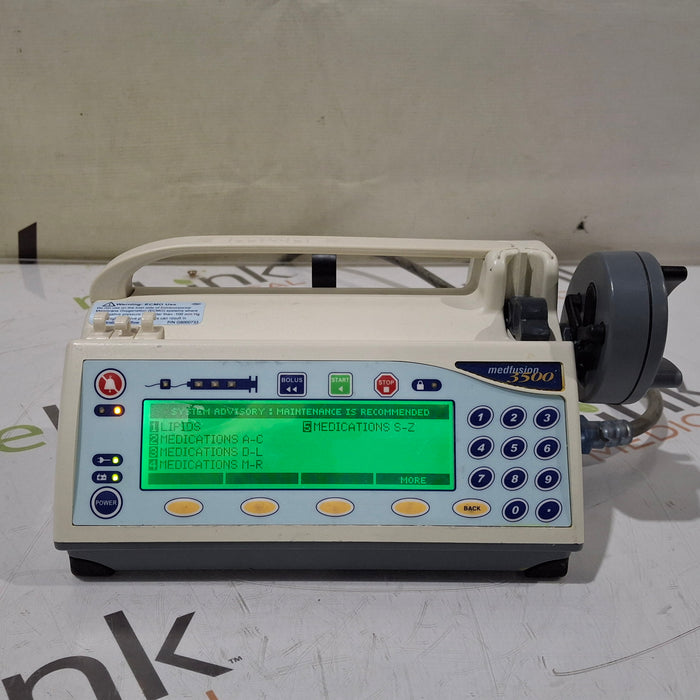 Smiths Medical Medfusion 3500 Syringe Infusion Pump