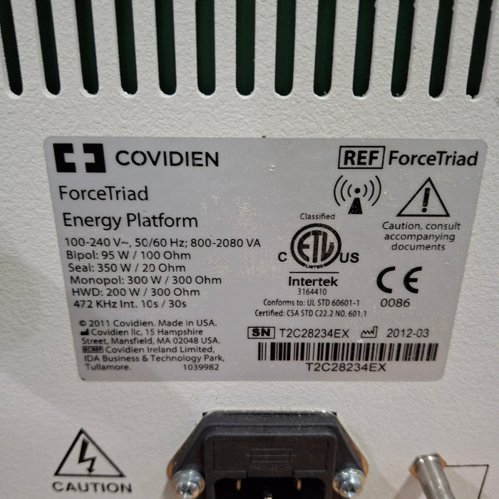 Covidien Force Triad 3.6 Electrosurgical Unit