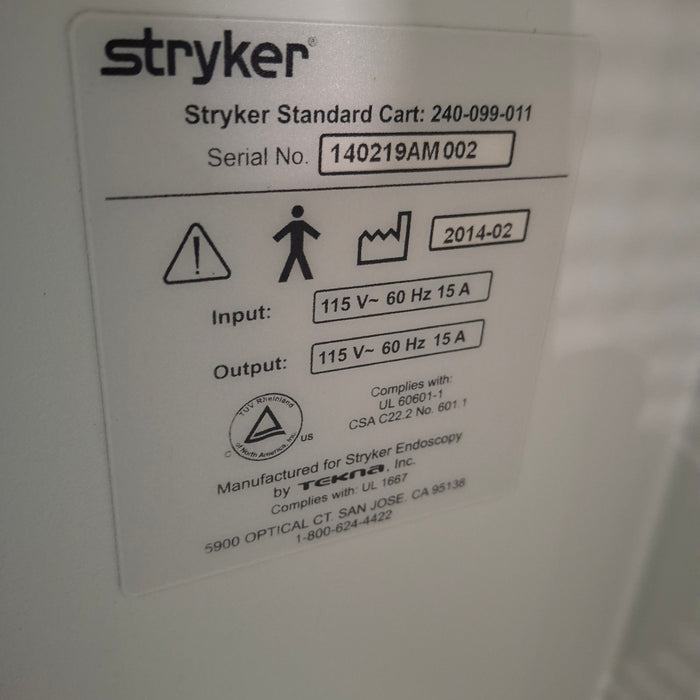 Stryker Stryker 240-099-011 Standard Cart Medical Furniture reLink Medical