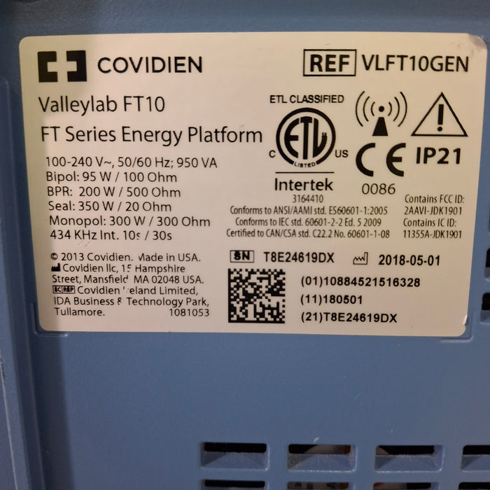 Valleylab FT10 Electrosurgical Unit