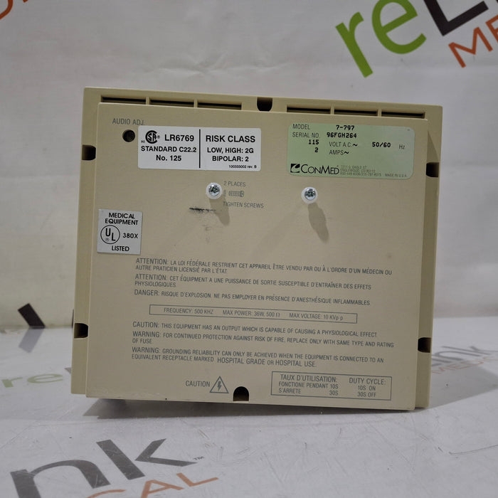 ConMed Hyfrecator Plus Electrosurgical Unit