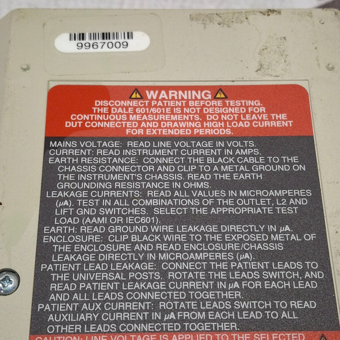 Dale Technology Dale Technology Dale 601 Safety Analyzer Test Equipment reLink Medical