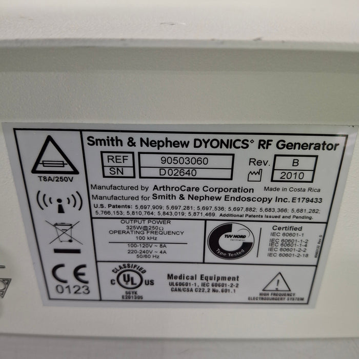 Smith & Nephew Smith & Nephew Dyonics RF Generator Electrosurgical Units reLink Medical