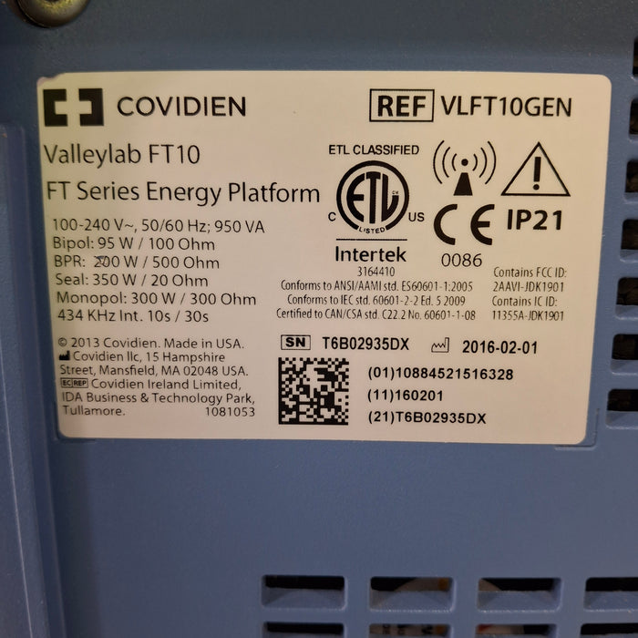 Valleylab FT10 Electrosurgical Unit