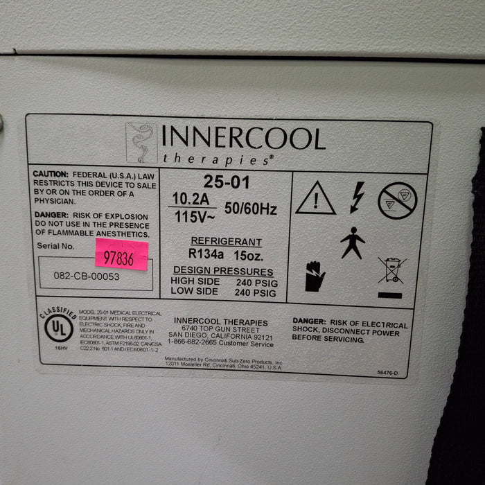 Cincinnati Sub-Zero CSZ InnerCool Therapies 25-01 Hypothermia Unit