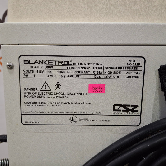 Cincinnati Sub-Zero CSZ Cincinnati Sub-Zero CSZ Blanketrol II Hyper/Hyporthermia Unit Temperature Control Units reLink Medical
