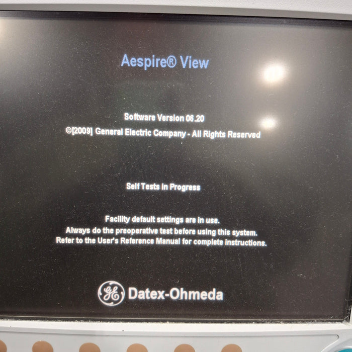 GE Healthcare Aespire View Anesthesia System