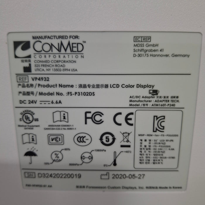 ConMed VP4932 32" 4K UHD Monitor