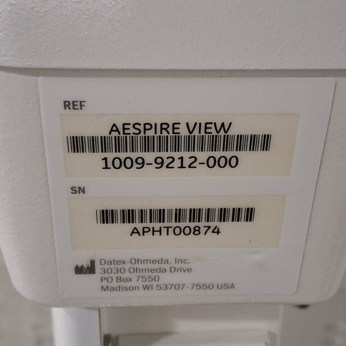 GE Healthcare Aespire View Anesthesia System