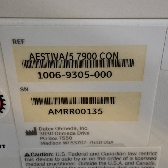 Datex-Ohmeda Datex-Ohmeda Aestiva 5 Anesthesia Unit Anesthesia reLink Medical