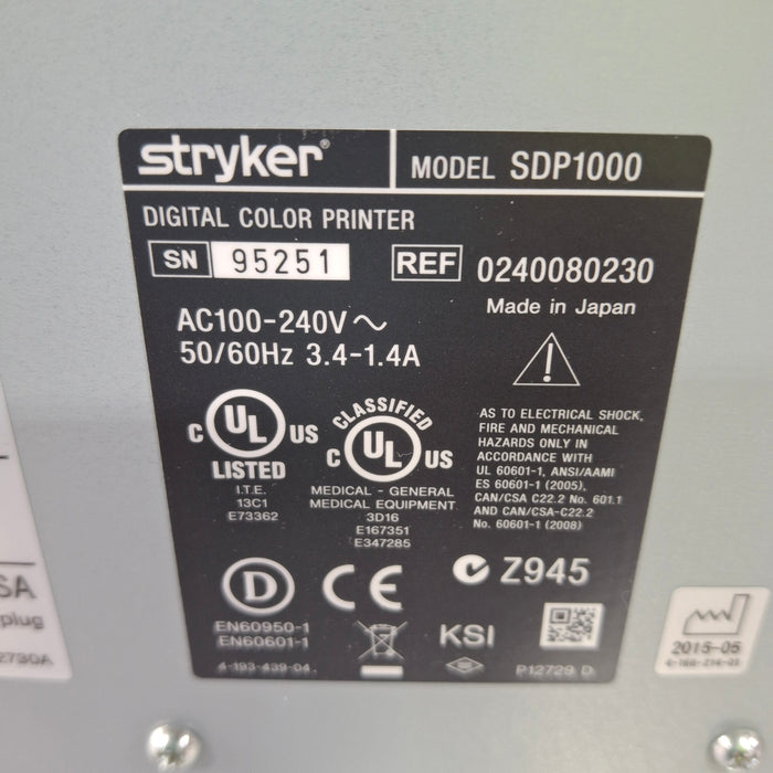 Stryker SDP1000 Digital Color Printer