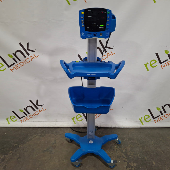 GE Healthcare GE Healthcare Dinamap V100 - NIBP, SpO2, Temp Vital Signs Monitor Patient Monitors reLink Medical