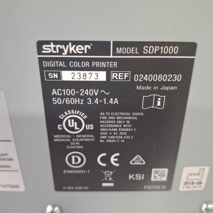 Stryker SDP1000 Digital Color Printer