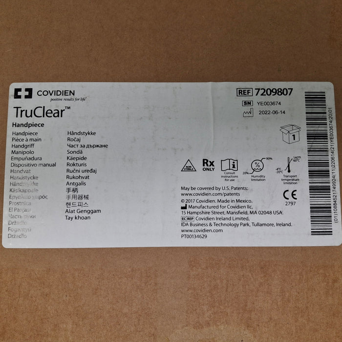 Covidien Covidien 7209807 TruClear Morcellator Handpiece Surgical Power Instruments reLink Medical