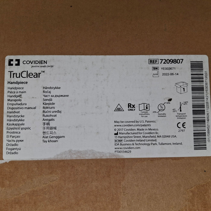 Covidien 7209807 TruClear Morcellator Handpiece