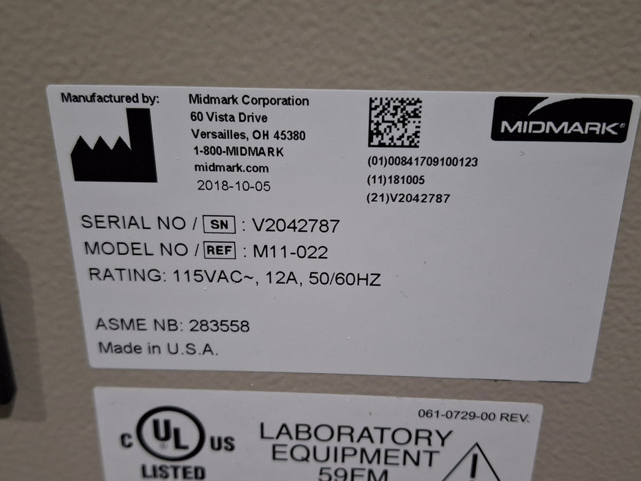 Midmark Midmark M11-022 UltraClave Autoclave Sterilizer Sterilizers & Autoclaves reLink Medical