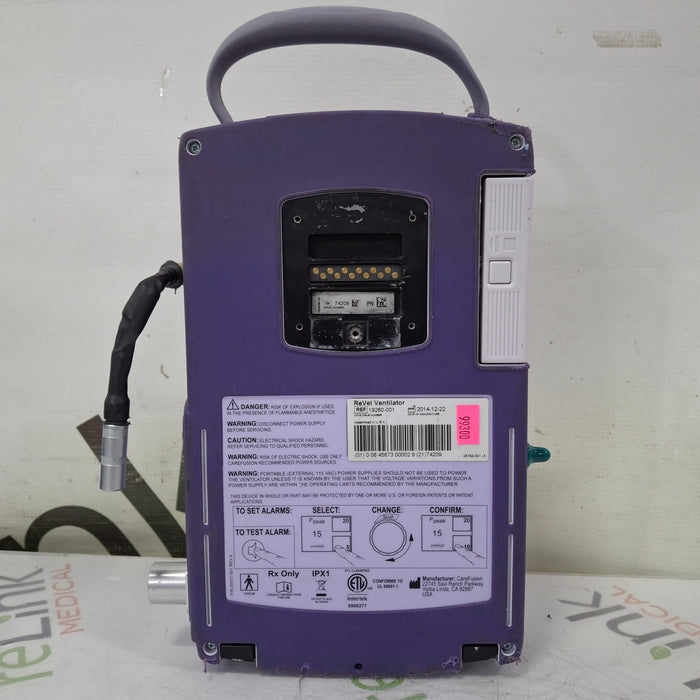 CareFusion CareFusion Revel Transport Ventilator Respiratory reLink Medical