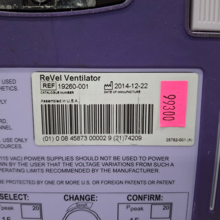 CareFusion CareFusion Revel Transport Ventilator Respiratory reLink Medical