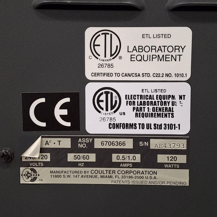 Beckman Coulter AC-T Hematology Analyzer Clinical Lab