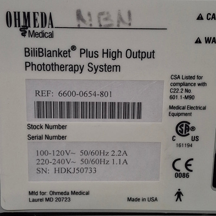 Ohmeda Medical BiliBlanket Plus Phototherapy System