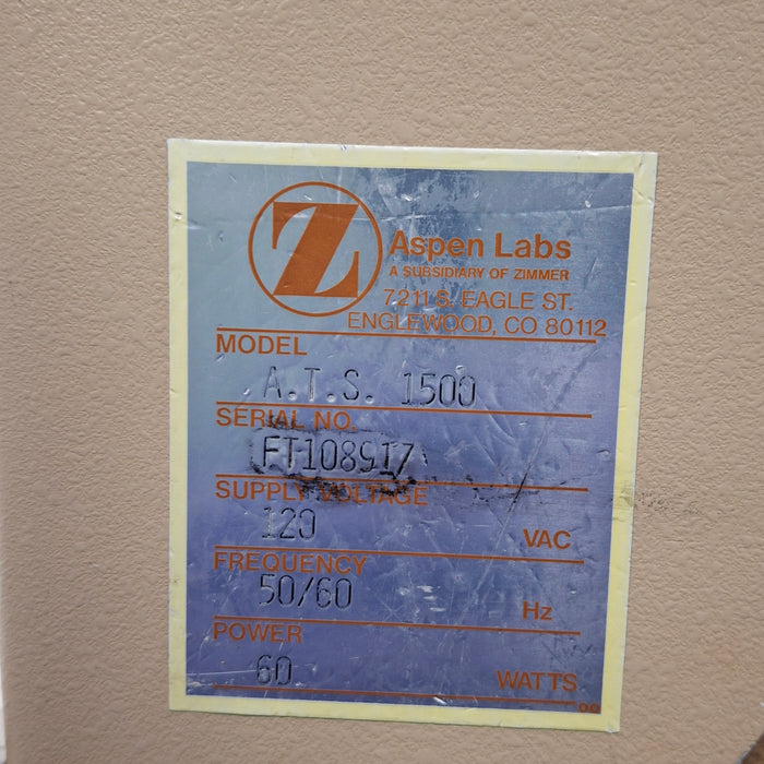 Zimmer ATS 1500 Tourniquet System