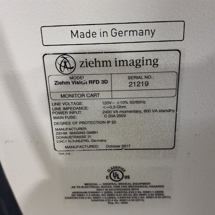 Ziehm Imaging Ziehm Imaging Vision RFD 3D C-Arm C-Arms & Tables reLink Medical
