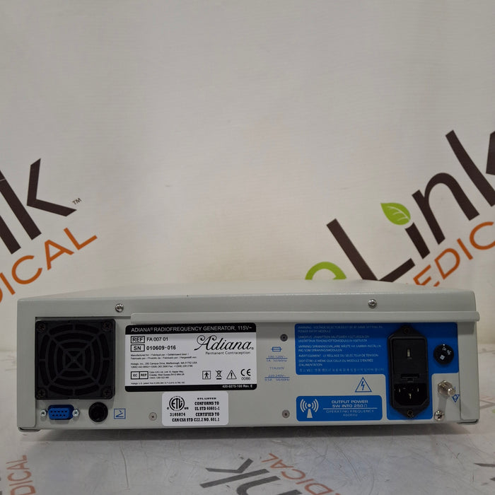 Hologic, Inc. Hologic, Inc. FA00701 Adiana Radiofrequency Generator Electrosurgical Units reLink Medical