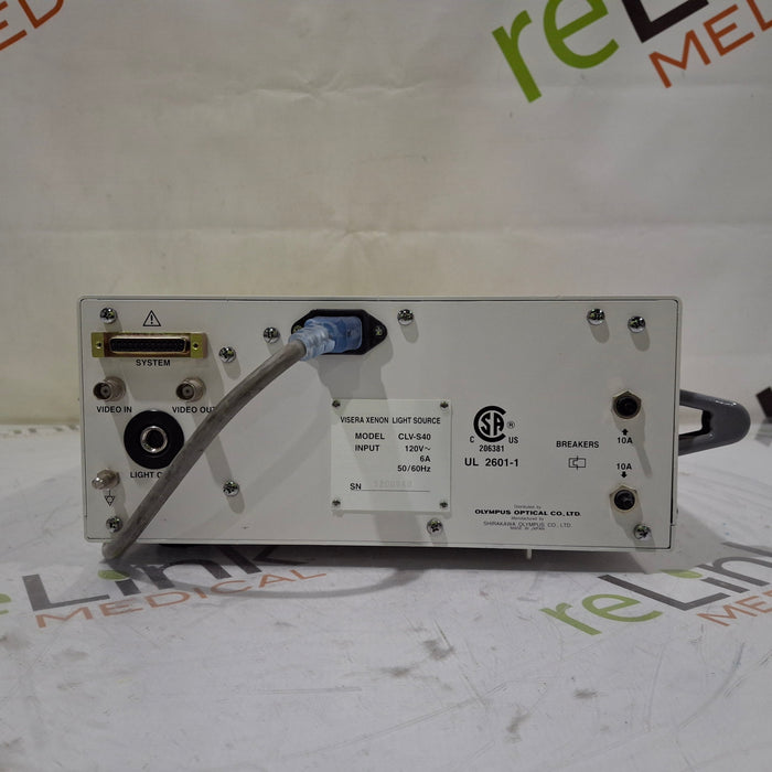 Olympus Olympus Visera CLV-S40 Light Source Rigid Endoscopy reLink Medical