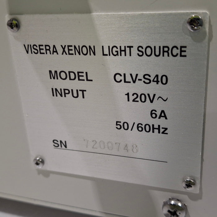 Olympus Olympus Visera CLV-S40 Light Source Rigid Endoscopy reLink Medical