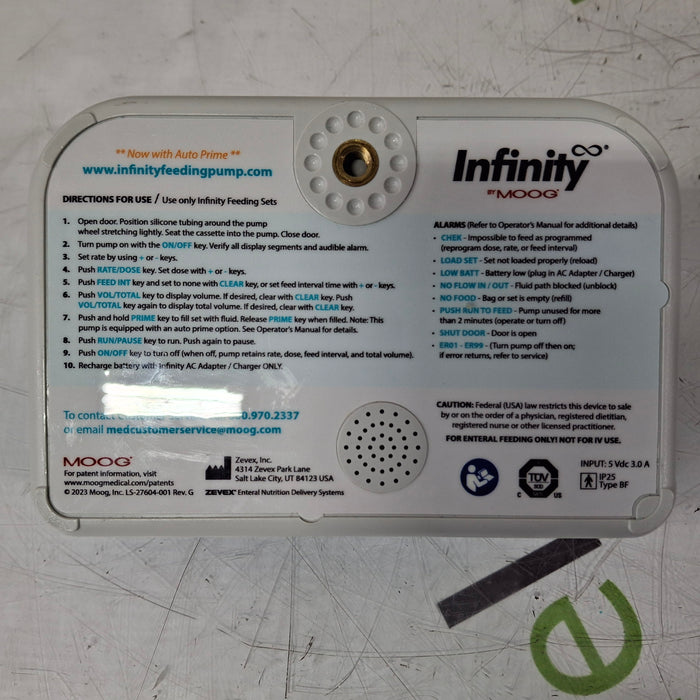 Moog Medical Moog Medical Enteralite Infinity Enteral Feeding Pump Infusion Pump reLink Medical