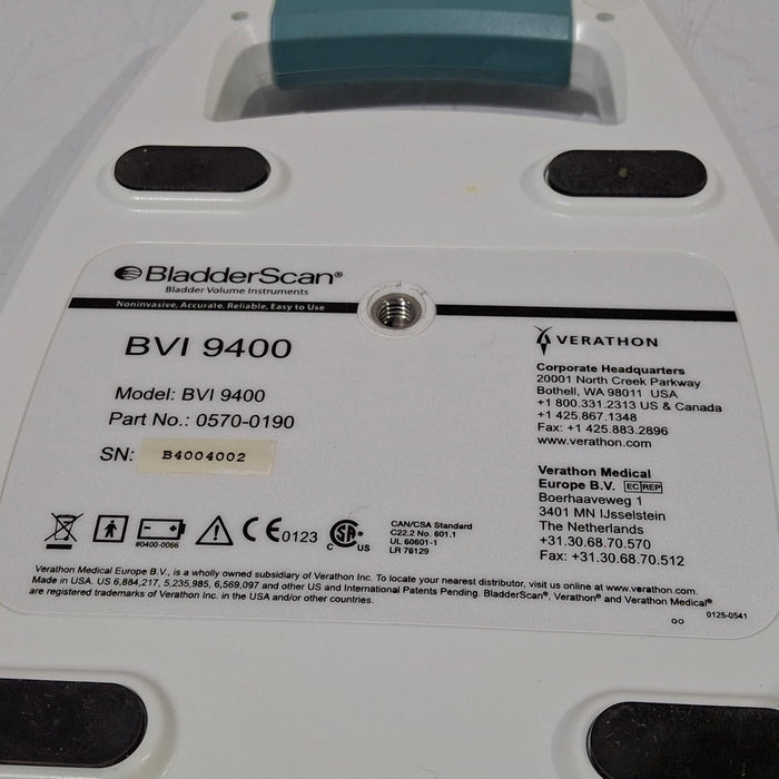 Verathon Medical, Inc BVI 9400 Bladderscan