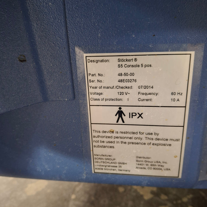 Stockert S5 Heart Lung System Heart-Lung Machine