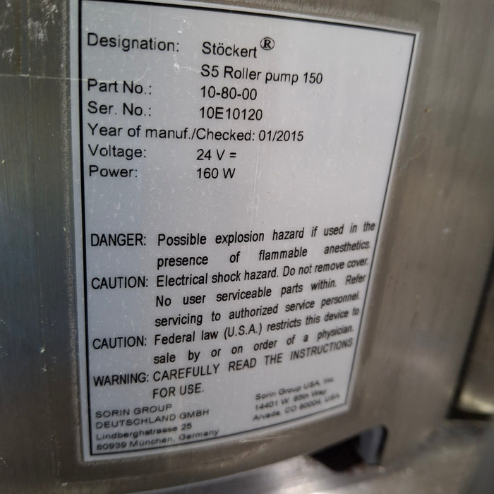 Stockert S5 Heart Lung System Heart-Lung Machine