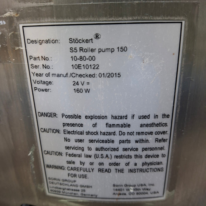 Stockert S5 Heart Lung System Heart-Lung Machine