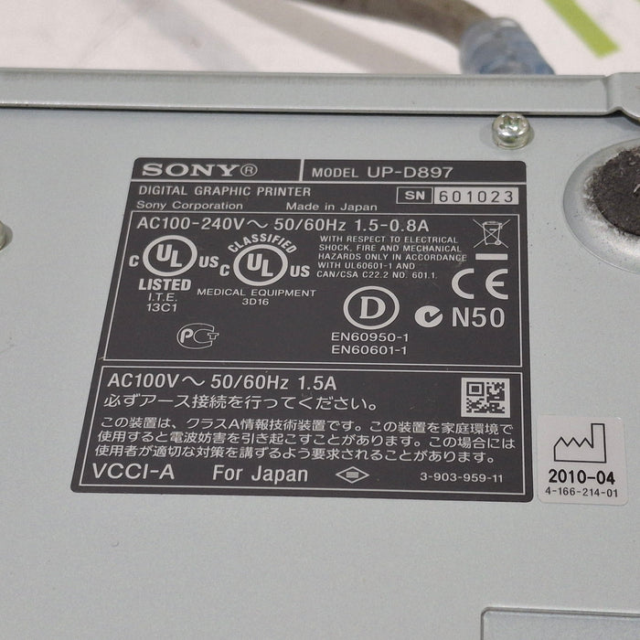 Sony Sony UP-D897 Digital Graphic Printer CR and Imagers reLink Medical