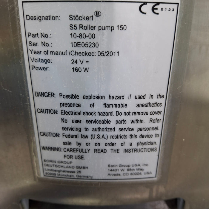 Stockert S5 Heart Lung System Heart-Lung Machine
