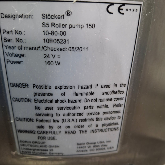 Stockert S5 Heart Lung System Heart-Lung Machine