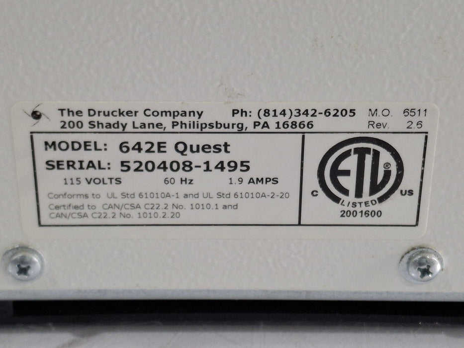 Drucker Diagnostics Horizon Quest Centrifuge