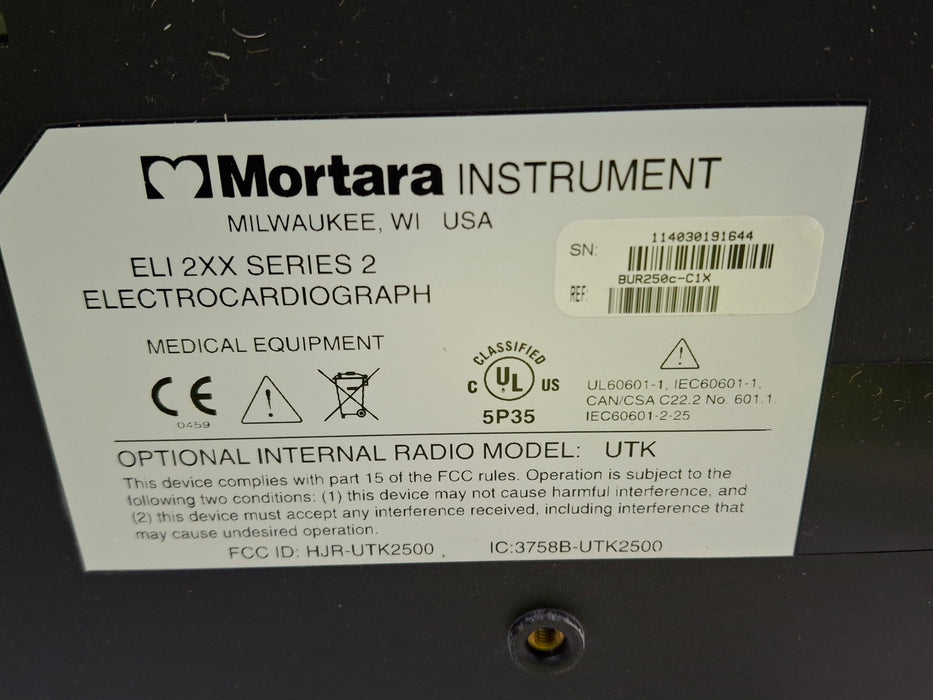 Mortara Mortara Eli 250c ECG Cardiology reLink Medical