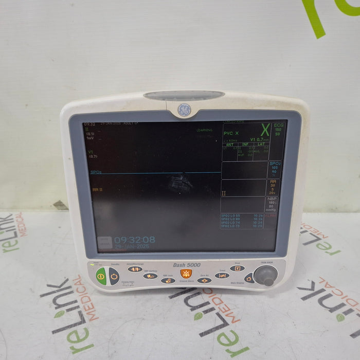 GE Healthcare GE Healthcare Dash 5000 - GE/Nellcor SpO2 Patient Monitor Patient Monitors reLink Medical