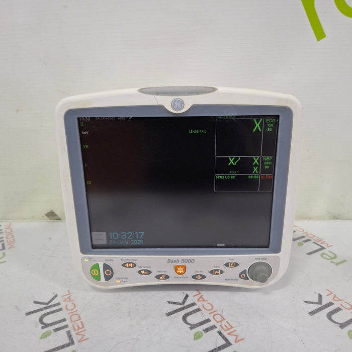 GE Healthcare GE Healthcare Dash 5000 - GE/Nellcor SpO2 Patient Monitor Patient Monitors reLink Medical