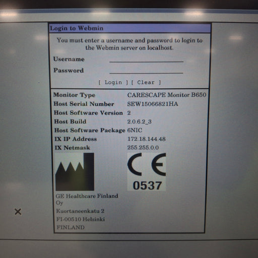 GE Healthcare GE Healthcare Carescape B650 Patient Monitor Patient Monitors reLink Medical
