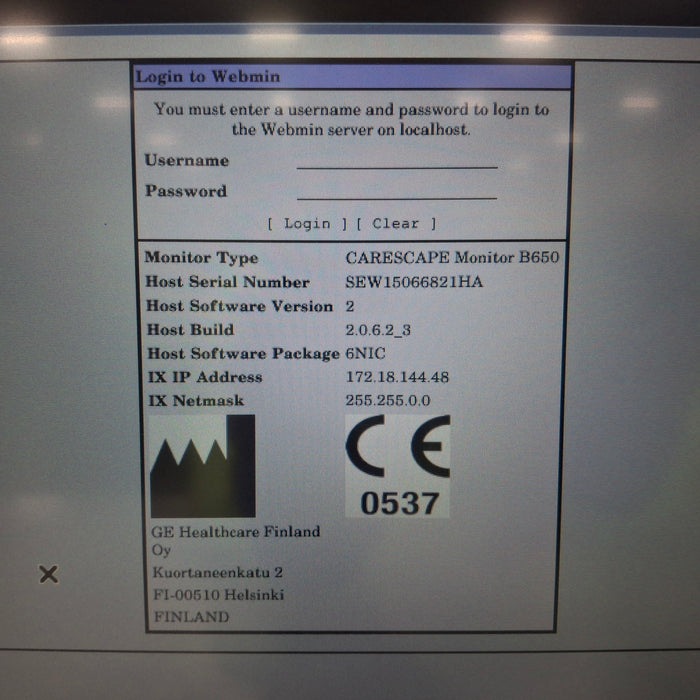 GE Healthcare GE Healthcare Carescape B650 Patient Monitor Patient Monitors reLink Medical