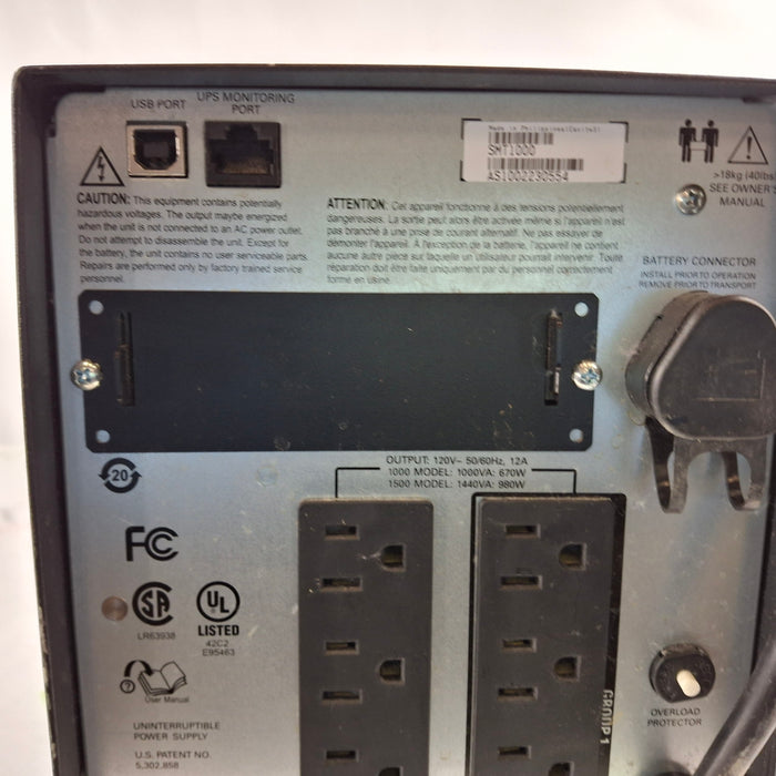 APC Smart-UPS 1000 Uninterruptable Power Supply