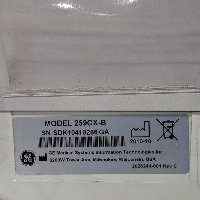 GE Healthcare GE Healthcare Corometrics 250cx Series Model 259cx Fetal Monitor Patient Monitors reLink Medical