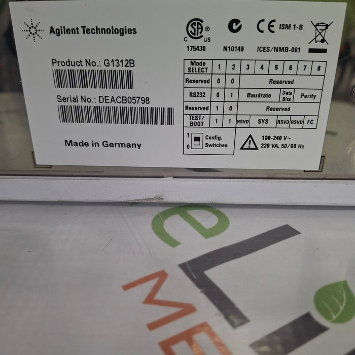 Agilent Agilent 1200 Series G1312B Binary Pump Research Lab reLink Medical