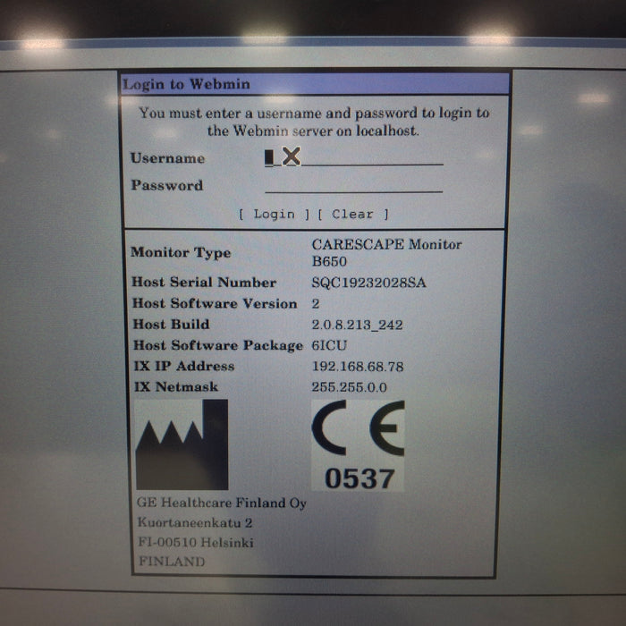 GE Healthcare GE Healthcare Carescape B650 Patient Monitor Patient Monitors reLink Medical